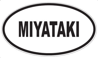 MIYATAKI - Oval Sticker