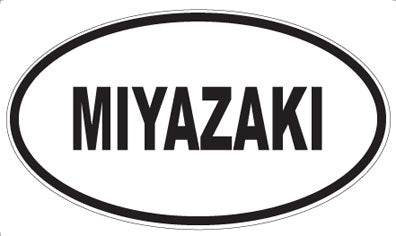 MIYAZAKI - Oval Sticker