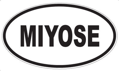 MIYOSE - Oval Sticker