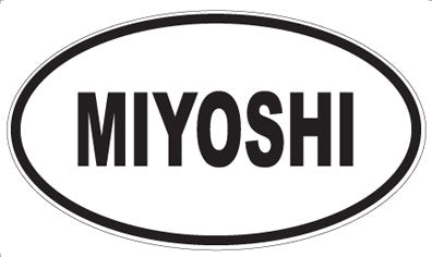 MIYOSHI - Oval Sticker