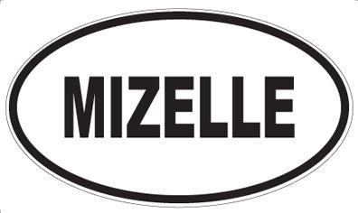 MIZELLE - Oval Sticker