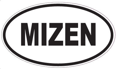 MIZEN - Oval Sticker