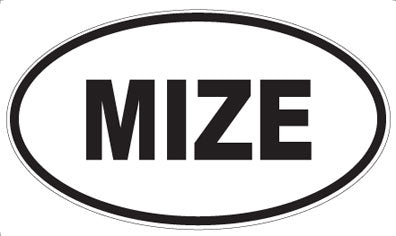 MIZE - Oval Magnet