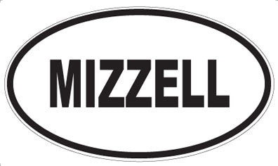 MIZZELL - Oval Sticker