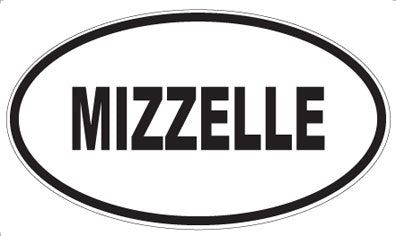 MIZZELLE - Oval Sticker