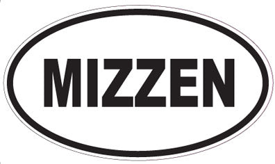 MIZZEN - Oval Sticker