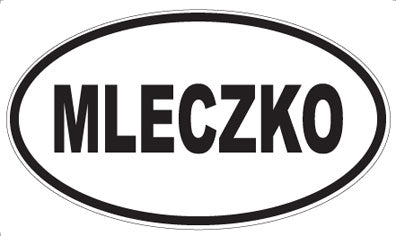 MLECZKO - Oval Sticker