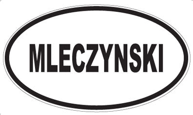 MLECZYNSKI - Oval Magnet
