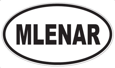 MLENAR - Oval Sticker