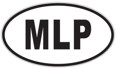 MLP - 3 Letter Initials Oval Sticker
