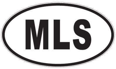 MLS - 3 Letter Initials Oval Sticker
