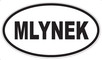 MLYNEK - Oval Sticker