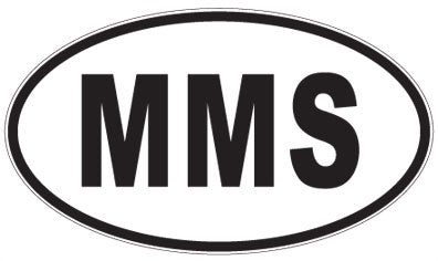 MMS - 3 Letter Initials Oval Sticker