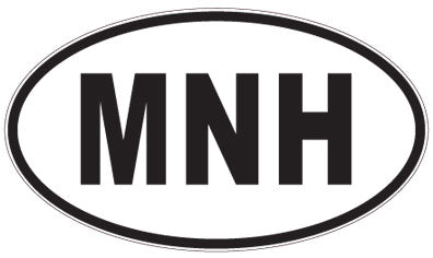 MNH - 3 Letter Initials Oval Sticker
