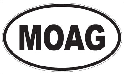 MOAG - Oval Sticker