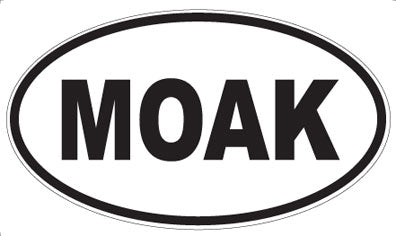 MOAK - Oval Sticker