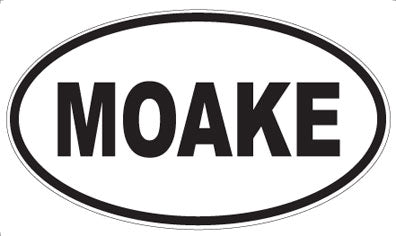 MOAKE - Oval Sticker