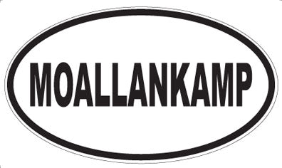 MOALLANKAMP - Oval Sticker