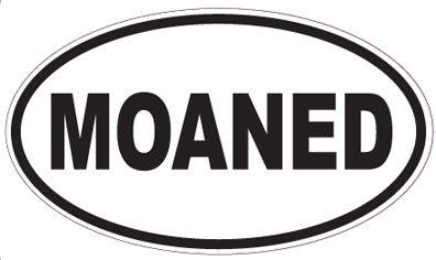 MOANED - Oval Sticker