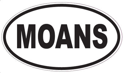MOANS - Oval Sticker