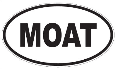 MOAT - Oval Sticker