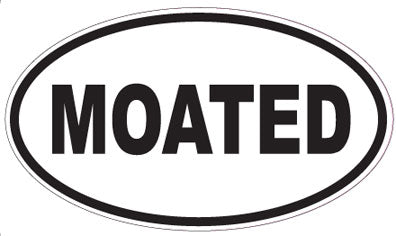 MOATED - Oval Sticker