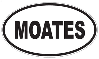 MOATES - Oval Sticker