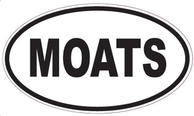 MOATS - Oval Sticker