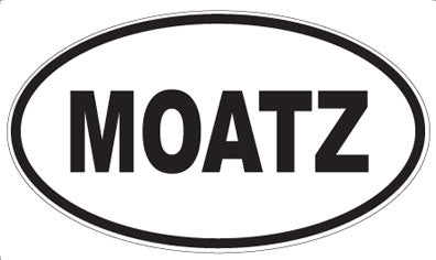 MOATZ - Oval Sticker
