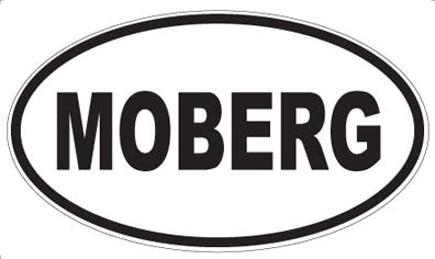 MOBERG - Oval Sticker