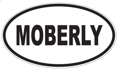 MOBERLY - Oval Sticker