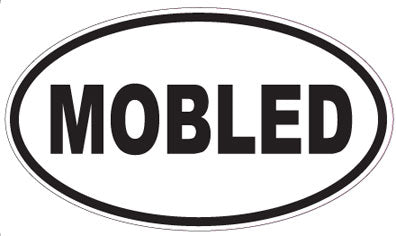 MOBLED - Oval Sticker