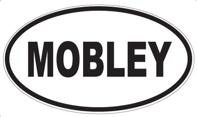MOBLEY - Oval Sticker