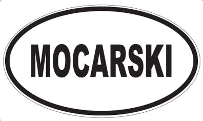 MOCARSKI - Oval Sticker