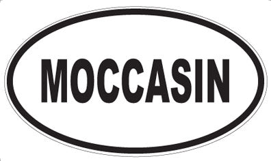 MOCCASIN - Oval Sticker