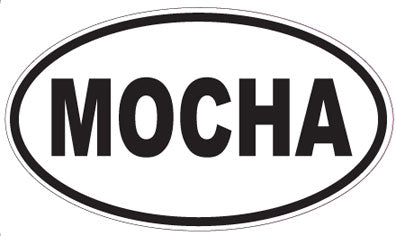 MOCHA - Oval Sticker