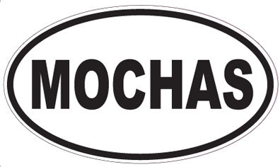 MOCHAS - Oval Sticker