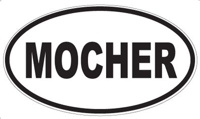 MOCHER - Oval Sticker