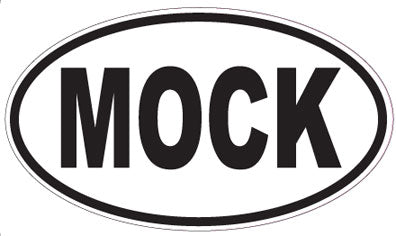 MOCK - Oval Sticker