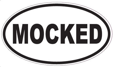 MOCKED - Oval Sticker