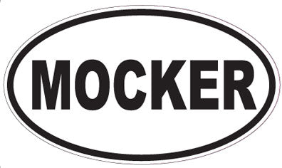 MOCKER - Oval Sticker
