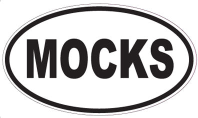 MOCKS - Oval Sticker