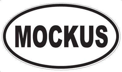 MOCKUS - Oval Sticker