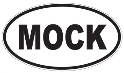 MOCK - Oval Magnet