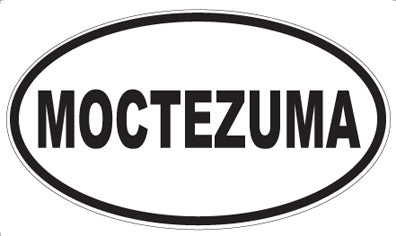 MOCTEZUMA - Oval Sticker