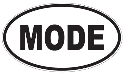 MODE - Oval Sticker