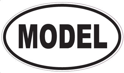 MODEL - Oval Sticker