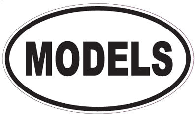 MODELS - Oval Sticker