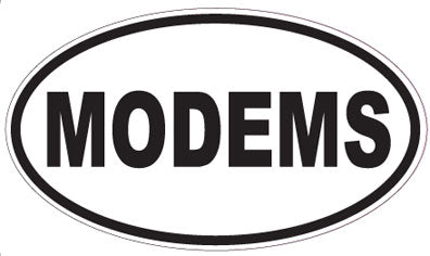 MODEMS - Oval Sticker