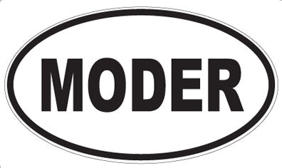 MODER - Oval Sticker